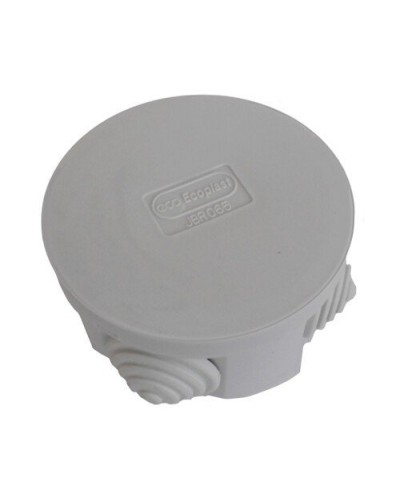 Коробка 3001 D70x36, 4 вых, IP55, серая (44001). Коробка монтажная. Экопласт в Омске