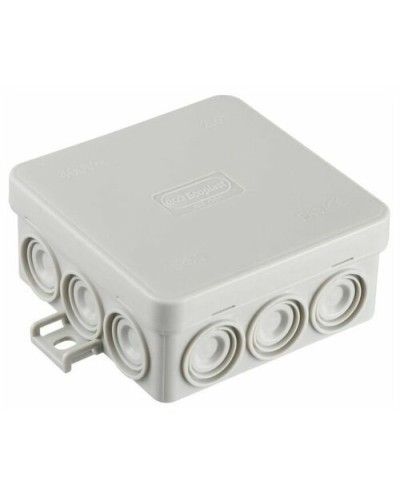 Коробка JBL085 85х85х38, 12 вых., 4P (1,5…10мм²) серая (43765HF-GR). Коробка монтажная, огнестойкая, без галогена. Экопласт в Омске