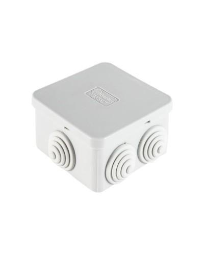 Коробка JBS070 70х70х40, 6 вых., IP44, белая (44056W-1). Коробка монтажная. Экопласт в Омске
