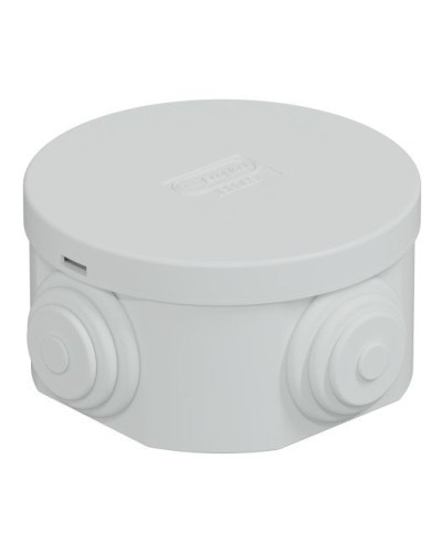 Коробка JBR065 D=65х35, 4 вых., IP44, белая (44004W-1). Коробка монтажная. Экопласт в Омске
