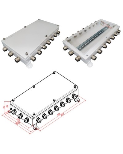 КМ IP66-2040. Коробка монтажная электротехническая. Гефест в Омске