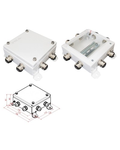 КМ IP66-1515, 8 вводов. Коробка монтажная электротехническая. Гефест в Омске