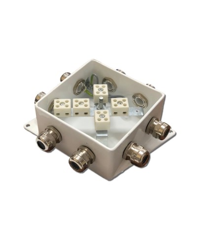 КМ-О (10к*6,0)-IP66-120х120, четыре ввода. Коробка монтажная огнестойкая. Гефест в Омске