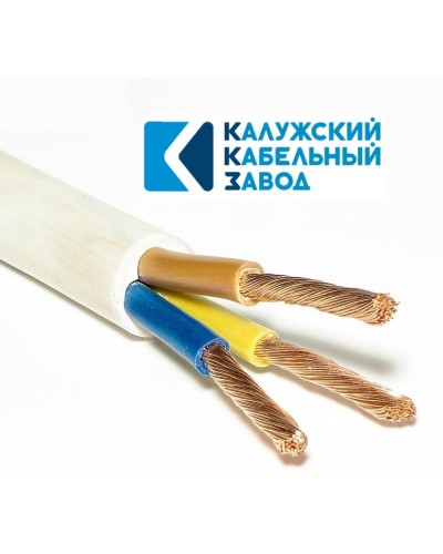 ПВС 3х10,0 белый ГОСТ ККЗ. Провод со скрученными жилами. ККЗ (Калужский Кабельный Завод) в Омске