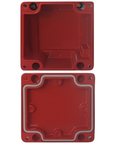 МКС Мороз, глухая, IP66/IP68, красный. Коробка коммутационная металлическая. Магнито-Контакт в Омске