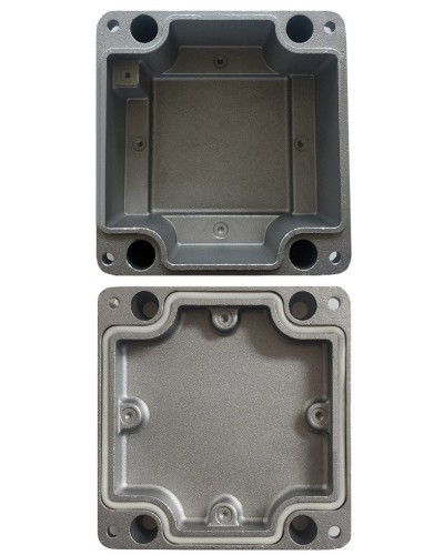 МКС Мороз, глухая, IP66/IP68, серый. Коробка коммутационная металлическая. Магнито-Контакт в Омске