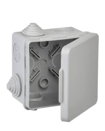 Коробка КМ 80х80х50 GENERICA (UKO31-080-080-050-K03-54G). Коробка распаячная для открытой проводки. GENERICA в Омске