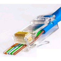 RJ-45 джек сквозной (8P8C) (100 шт). Разъем RJ-45. Прочие зарубежные