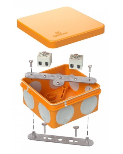 Коробка огнестойкая 80х80х40 (60-0210-FR2.5-4). Коробка огнестойкая для открытой установки. Промрукав в Омске