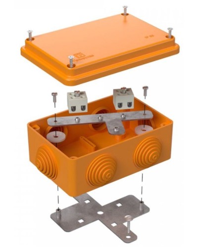 Коробка огнестойкая 120х80х50 (40-0340-FR1.5-4). Коробка огнестойкая для открытой установки. Промрукав в Омске
