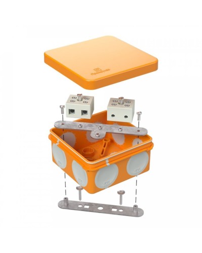 Коробка огнестойкая 80х80х40 (60-0210-FR10.0-4). Коробка огнестойкая для открытой установки. Промрукав в Омске