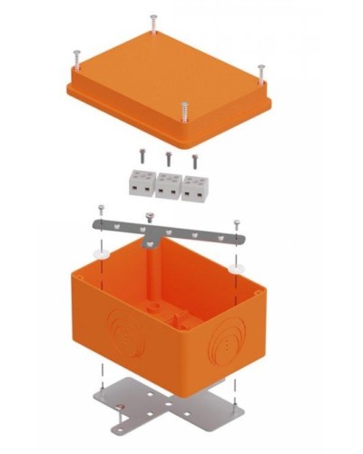 Коробка огнестойкая 150х110х90 E15-E120 для о/п (40-0351-FR2.5-6). Коробка огнестойкая для открытой установки. Промрукав в Омске