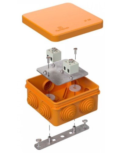 Коробка огнестойкая 80х80х40 (40-0210-FR1.5-4). Коробка огнестойкая для открытой установки. Промрукав в Омске