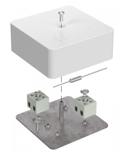 Коробка огнестойкая 75х75х30 (40-0450-FR1.5-4-П). Коробка огнестойкая для открытой установки. Промрукав в Омске