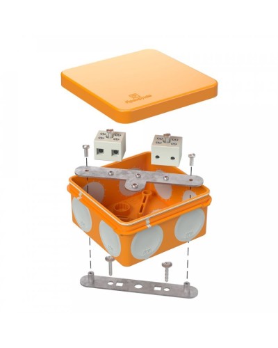 Коробка огнестойкая 80х80х40 (60-0210-FR6.0-4). Коробка огнестойкая для открытой установки. Промрукав в Омске