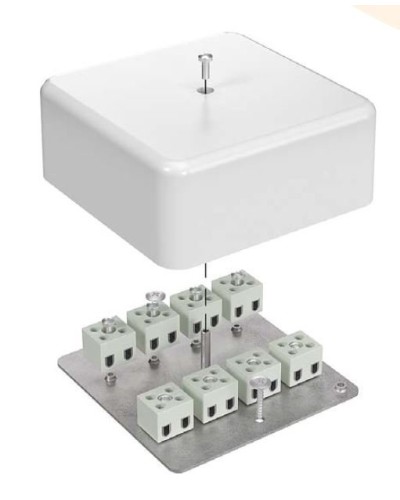 Коробка огнестойкая 103х103х45 для кабель-канала (40-0470-FR10.0-6). Коробка огнестойкая для кабель-канала. Промрукав в Омске
