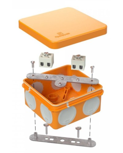 Коробка огнестойкая 80х80х40 (60-0210-FR2.5-6). Коробка огнестойкая для открытой установки. Промрукав в Омске