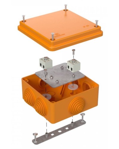 Коробка огнестойкая 100х100х50 (40-0300-FR1.5-4). Коробка огнестойкая для открытой установки. Промрукав в Омске