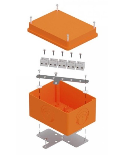 Коробка огнестойкая 150х110х90 E15-E120 для о/п (40-0351-FR2.5-10). Коробка огнестойкая для открытой установки. Промрукав в Омске